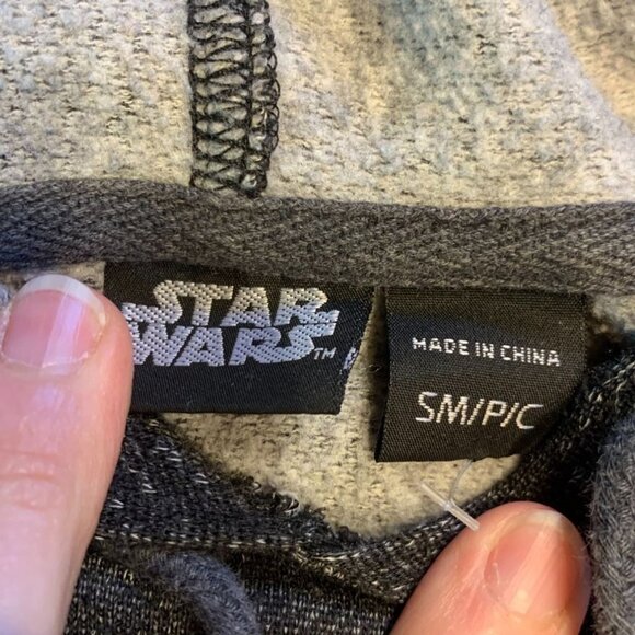 Star Wars Starfighter Ships Mens Hoodie Sweatshirt Small Gray Blue - Picture 4 of 8